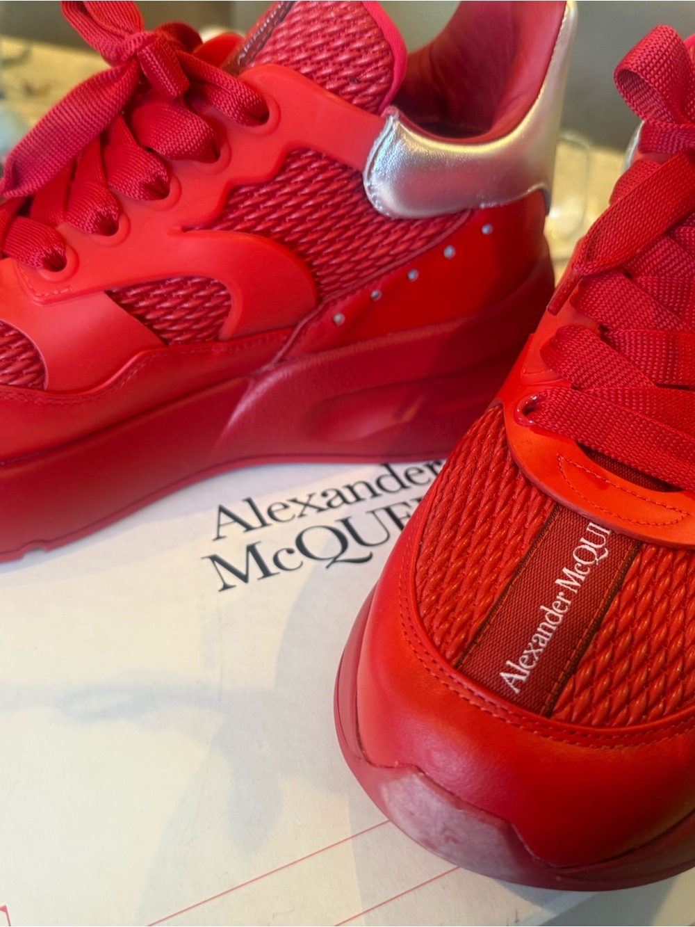 Alexander McQueen Sneakers - Welsh Red/Silver